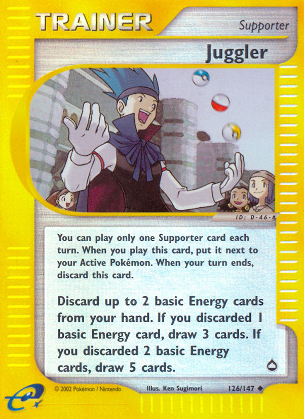 E-Series Aquapolis Juggler #126/147 reverse holo